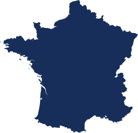 Carte de courtier énergie en France. Courtier électricité et gaz naturel en France